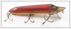 Vintage Heddon Red Scale Vamp 7509H Lure