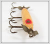 Heddon White With Red Eyes & Tail Torpedo 132