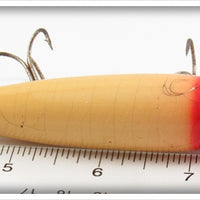 Heddon Red & White Side Hook Flipper With Abbey & Imbrie Props