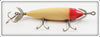 Heddon Red & White Side Hook Flipper With Abbey & Imbrie Props