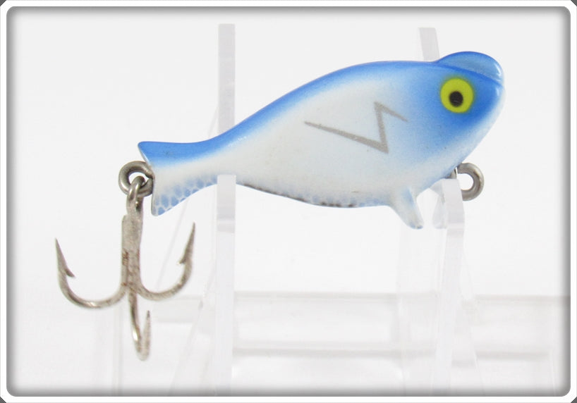Vintage Heddon Uncatalogued White & Blue Scale Top Sonic Lure