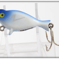 Heddon Uncatalogued White & Blue Scale Top Sonic