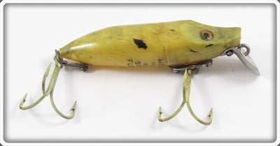 Heddon Yellow & Black Waterwave River Runt Spook Floater Lure