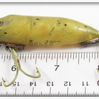 Heddon Yellow & Black Waterwave River Runt Spook Floater