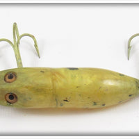 Heddon Yellow & Black Waterwave River Runt Spook Floater