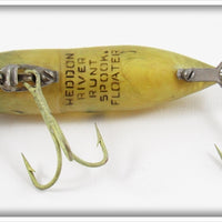 Heddon Yellow & Black Waterwave River Runt Spook Floater