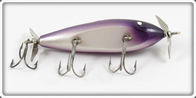 Vintage Creek Chub Purple Plastic Injured Minnow Lure 1511