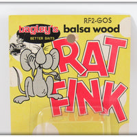 Bagley Golden Shiner Rat Fink On Card RF2-GOS