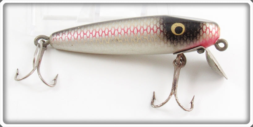 Vintage Shur Strike Red Side Uncatalogued Painted Eye Baby Pikie Lure