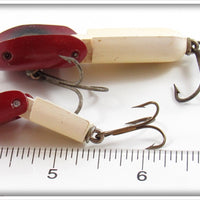 Heddon Red Head White Stingaree & Tiny Stingaree Pair