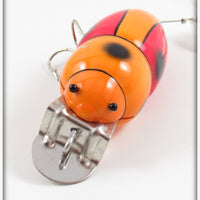 Plastic Image Orange Scarab In Box