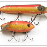 Vintage Heddon Rainbow Midget Crab & Vamp Lure Pair