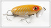 Arbogast Yellow Silver Ribs White Belly 5/8 Oz Jitterbug Lure