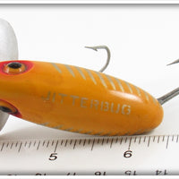 Arbogast Yellow Silver Ribs White Belly 5/8 Oz Jitterbug