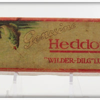 Vintage Heddon Wilder Dilg Empty Down Bass Box Lure 