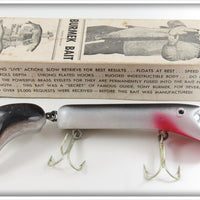 Vintage Tony Burmek Silver Scale Sucker Lure In Box