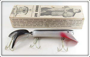 Vintage Tony Burmek Silver Scale Sucker Lure In Box