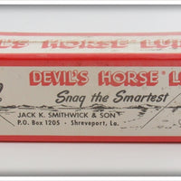 Smithwick Red Head White Devil's Horse In Box