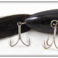 Vintage Creek Chub Solid Black Plunking Dinger Lure 