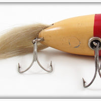 Vintage Creek Chub Red Head White Plunking Dinger Lure