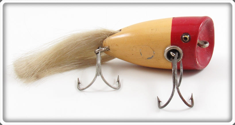 Vintage Creek Chub Red Head White Plunking Dinger Lure