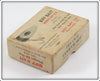 Biff Bait Red Head White Body Whoopee Biff Plug Empty Box & Paper Insert