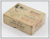 Biff Bait Red Head White Body Whoopee Biff Plug Empty Box & Paper Insert