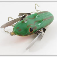 LeBoeuf Mfg Co Green Frog Bass Size LeBoeuf Creeper In Box