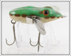 LeBoeuf Mfg Co Green Frog Bass Size LeBoeuf Creeper In Box