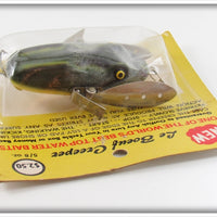 Philips Fly & Tackle Co Green Frog LeBoeuf Creeper On Card