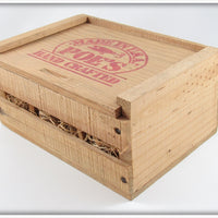 Poe's Hand Crafted Lure Set In Wooden Box & Cardboard Box