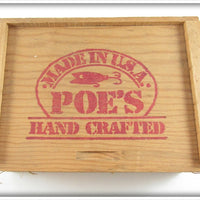 Poe's Hand Crafted Lure Set In Wooden Box & Cardboard Box