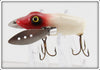 LeBoeuf Mfg Co Red & White Fly Rod LeBoeuf Creeper