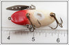 LeBoeuf Mfg Co Red & White Fly Rod LeBoeuf Creeper