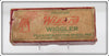 Pflueger Natural Chub Wizard Wiggler In Maroon Box