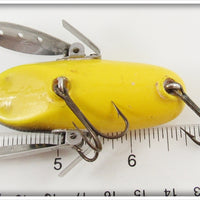 LeBoeuf Mfg Co Yellow & Black Bass Size LeBoeuf Creeper In Box