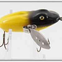 LeBoeuf Mfg Co Yellow & Black Fly Rod LeBoeuf Creeper Lure 