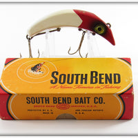 South Bend Red Arrowhead White Baby Teas Oreno Lure In Box 939RW