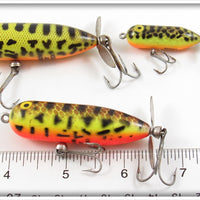 Heddon BRS Brown Crawdad Teeny Torpedo & Baby Torpedo Lot