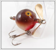 Vintage Mills Products Inc Brown & White Goof Ball Lure