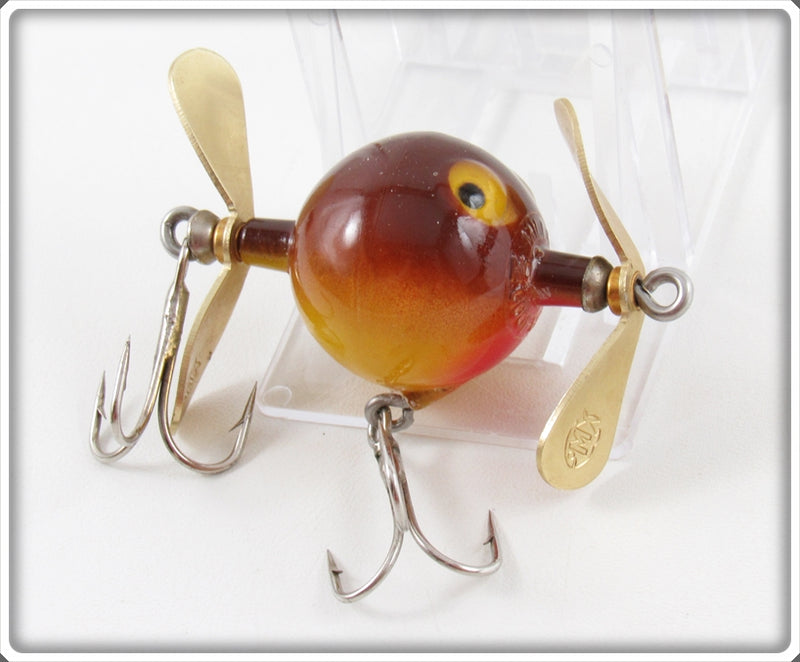 Vintage Mills Products Inc Brown & Yellow Goof Ball Lure For Sale | Tough  Lures