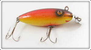 Jitterbug Jones Orange, Yellow & Black Repainted Baby Wiggler Lure