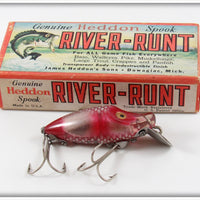 Heddon Fish Flash Silver & Red Midget River Runt Lure In Box 9010 SFR