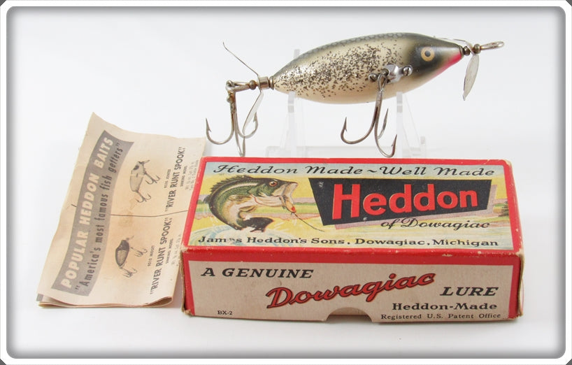 onlineshop sale Vintage Heddon SOS 140 Silver Scale Minnow Antique