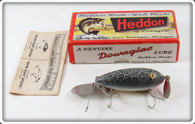 Vintage Heddon Green Crackleback Go Deeper Crab Lure In Box D 1900 GCB