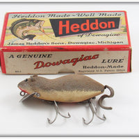 Vintage Heddon Flocked Meadow Mouse Lure In Box F4000 1 