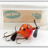 Mills Products Inc Orange & Black Goof Ball Lure In Box