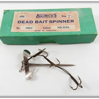 Vintage Allcocks 2 1/3 Dead Bait Spinner Lure In Box