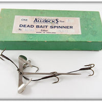 Vintage Allcocks 3 1/4 Dead Bait Spinner Lure In Box