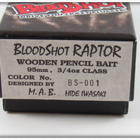 Hide Iwasaki Bloodshot Morgue Snake Wooden Pencil Bait In Box